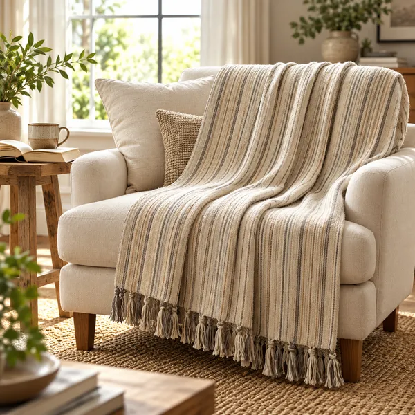 HandLoom_Cedar_Ribbed_Cotton_RC_Throw_with_attached_tassels