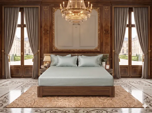 Rabia_Embrace_Jacquard_100%_Cotton_300TC_Bedsheet_with_2_pillow_cases