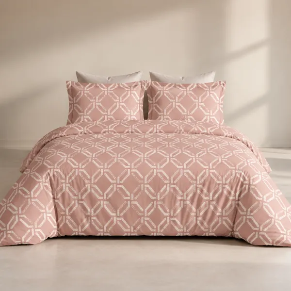 Pink_Contemporary_Geometric_Print_Comforter_Set