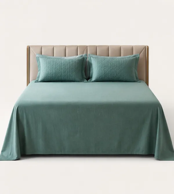 Quilted_Pillow_cases_with_Solid_Sheet_100%_Pure_Cotton_300_TC
