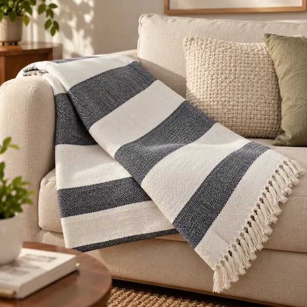 Hand_Loom_Cabana_Striped_Throw_With_self_fringes
