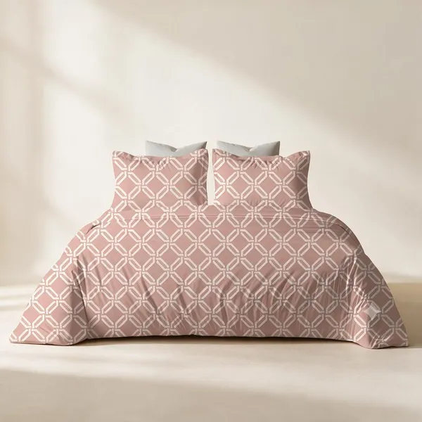 Pink_Contemporary_Geometric_Print_Comforter_Set