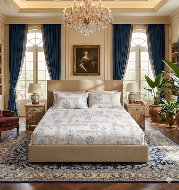 Elegance_100%_Cotton_300TC_Bedsheet_with_2_pillow_cases