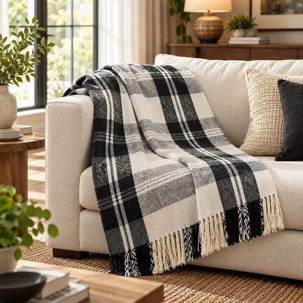 Black_Plaid_Fringed_Throw_for_Home