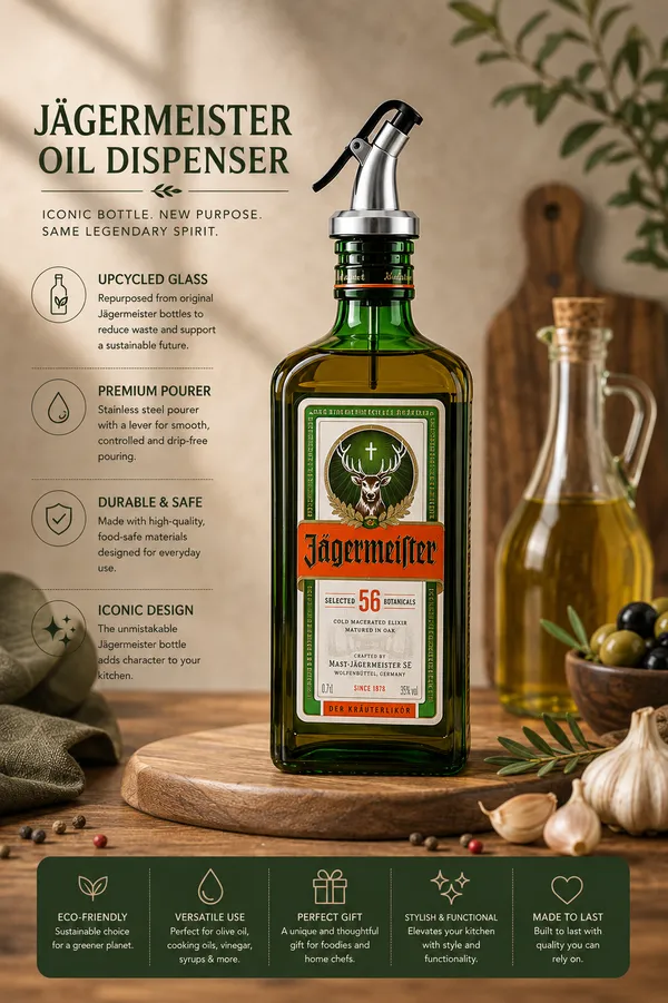 Handcrafted_Jägermeister_Upcycled_Glass_Oil_Dispenser_–_500ml