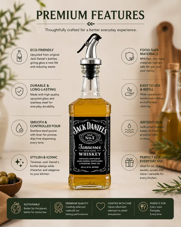 Handcrafted_Jack_Daniel's_Upcycled_Glass_Oil_Dispenser_–_500ml