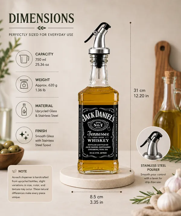 Handcrafted_Jack_Daniel's_Upcycled_Glass_Oil_Dispenser_–_500ml