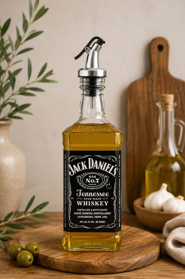 Handcrafted_Jack_Daniel's_Upcycled_Glass_Oil_Dispenser_–_500ml