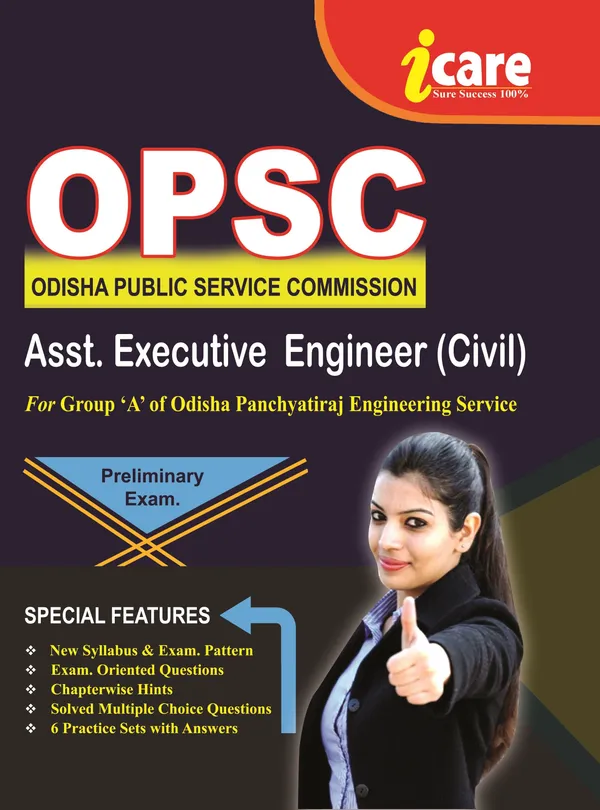 OPSC_ASST._EXECUTIVE_ENGINEER_(_CIVIL_)_FOR_Group_'A_'_Of_Odisha_Panchayatiraj_Engineering_Service_,.Preliminary_Exam_(Paperback,_I_CARE_EXPERTS)