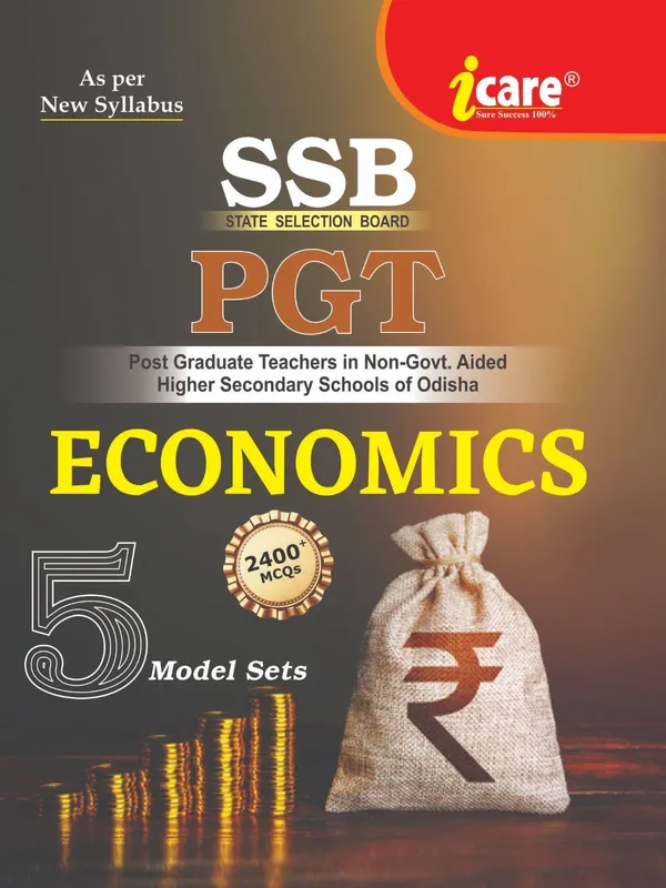 Ssb_Pgt_Economics_(5_Model_Sets)_(Paperback,_I_CARE_PUBLISHER)_-_Pack_of_2