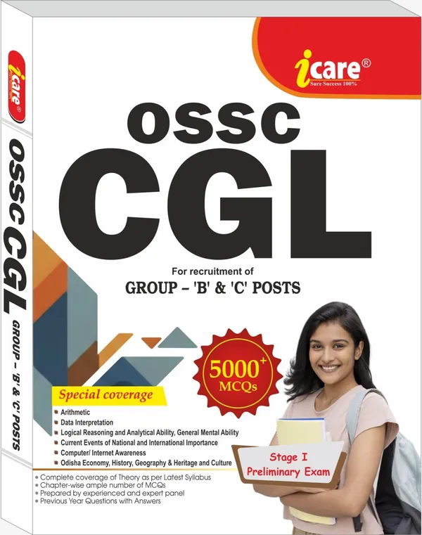 OSSC_CGL_For_Recruitment_Of_Group-_B_And_C_Posts_Stage_1_Preliminary_With_Odisha_Chronicle_GK_(Paperback,_i_care_publisher)