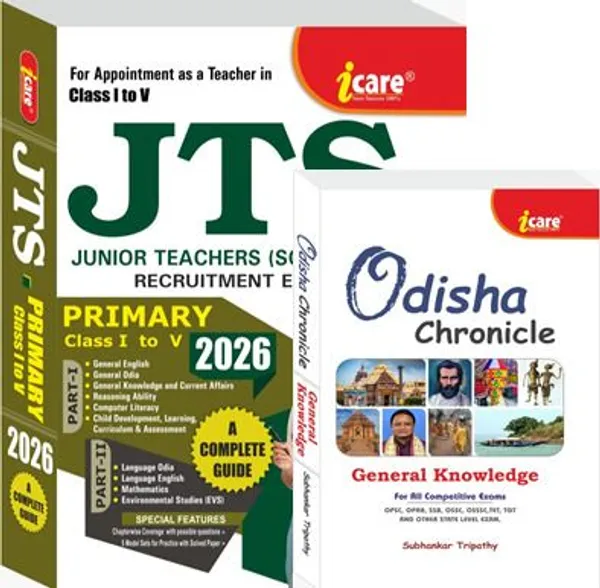 JTS_-_Junior_Teachers_(Schematic)_Recruitment_Exam._Primary_2026_With_Odisha_Chronicle_GK_(Paperback,_I_CARE_PUBLISHER)