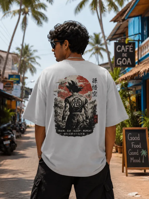 anime-warrior-oversized-t-shirt-premium-cotton-japanese-streetwear-graphic-tee-unisex-drop-shoulder-heavyweight-tee-Ash_Grey-XL