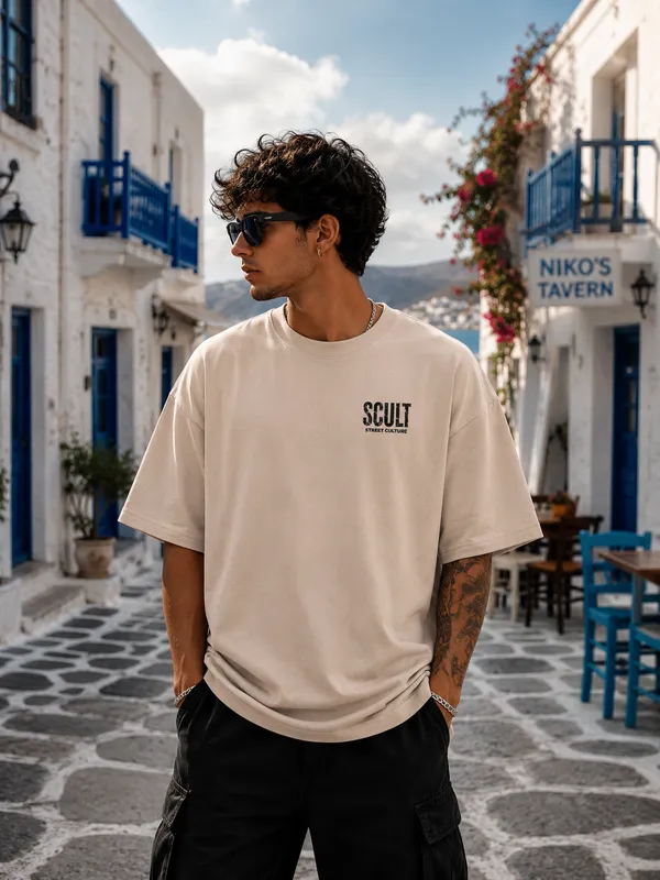 anime-warrior-oversized-t-shirt-premium-cotton-japanese-streetwear-graphic-tee-unisex-drop-shoulder-heavyweight-tee-Beige-XL