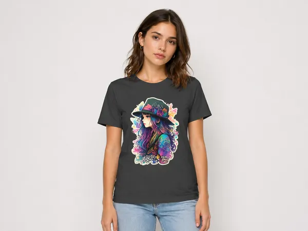 floral-girl-graphic-women-s-t-shirt-curved-fit-cotton-tee-stylish-printed-girls-t-shirt-Black-3XL