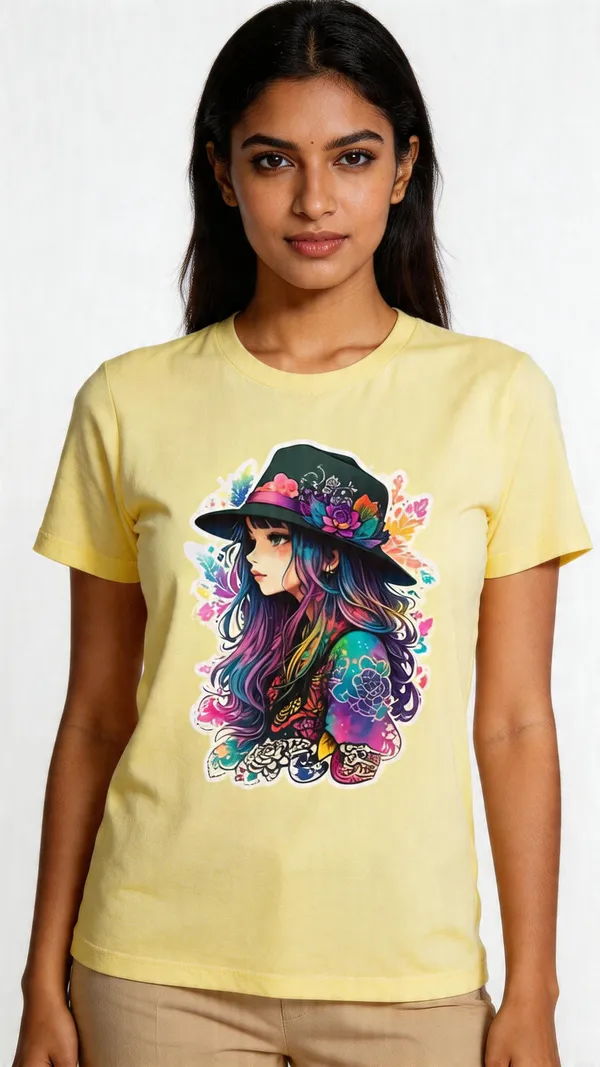 floral-girl-graphic-women-s-t-shirt-curved-fit-cotton-tee-stylish-printed-girls-t-shirt-Butter_Yellow-2XL
