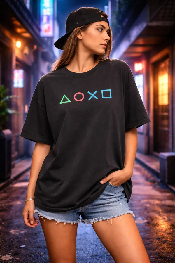 game-over-oversized-t-shirt-premium-cotton-gaming-graphic-tee-unisex-streetwear-back-print-Black-XL