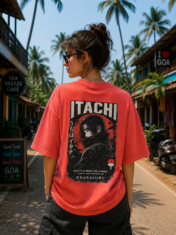 itachi-anime-oversized-t-shirt-premium-cotton-uchiha-streetwear-graphic-tee-unisex-drop-shoulder-heavyweight-t-shirt-Brick_Red-XL