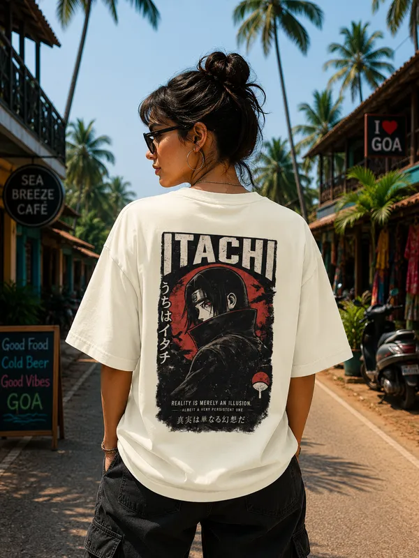 itachi-anime-oversized-t-shirt-premium-cotton-uchiha-streetwear-graphic-tee-unisex-drop-shoulder-heavyweight-t-shirt-Ivory-XS