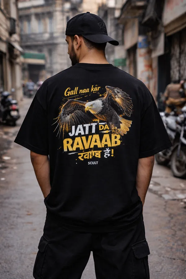 jatt-da-raaab-hai-oversized-t-shirt-premium-240-gsm-cotton-streetwear-tee-back-graphic-unisex-Black-XL