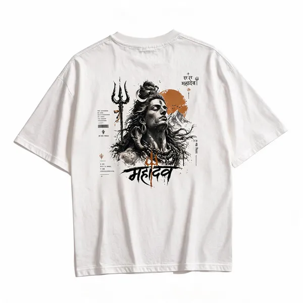 Mahadev_Graphic_Oversized_T_Shirt_Premium_Cotton_Streetwear_Tee_For_Men_Womenshiva_Trishul_Back_Print_White