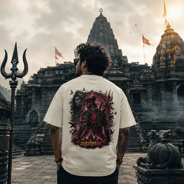 mahakal-warrior-oversized-t-shirt-gothic-shiva-graphic-tee-for-men-women-Ivory-XL