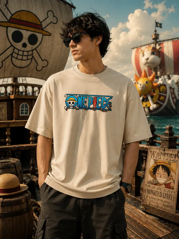 men-s-oversized-one-piece-anime-t-shirt-premium-graphic-back-print-240-gsm-streetwear-tee-Beige-XL