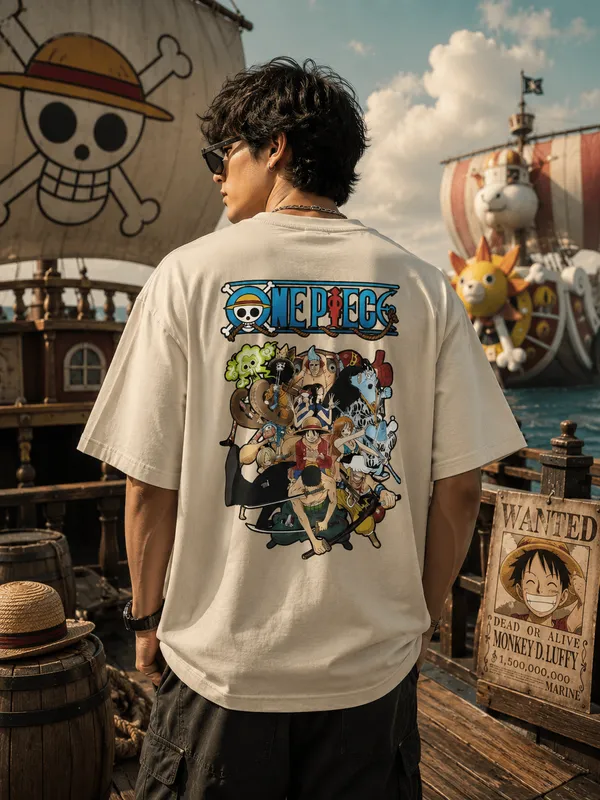 men-s-oversized-one-piece-anime-t-shirt-premium-graphic-back-print-240-gsm-streetwear-tee-Beige-XL