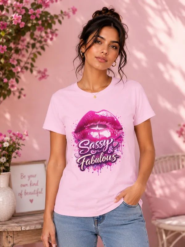 sassy-fabulous-lips-graphic-women-s-t-shirt-curved-fit-cotton-tee-stylish-girls-printed-t-shirt-Light_Pink-2XL