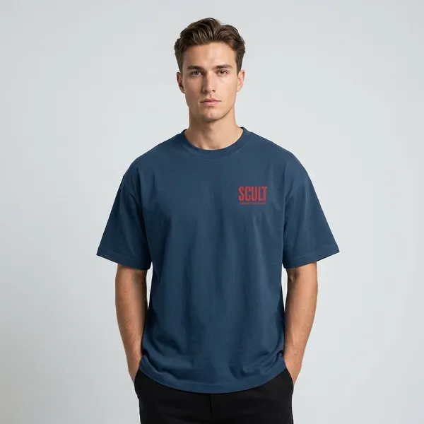 Scult_Attack_On_Titan_Oversized_T_Shirt_Premium_Cotton_Graphic_Tee_Unisex_Streetwear_Navy_Blue