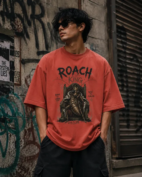 scult-cockroach-king-oversized-t-shirt-Brick_Red-XL