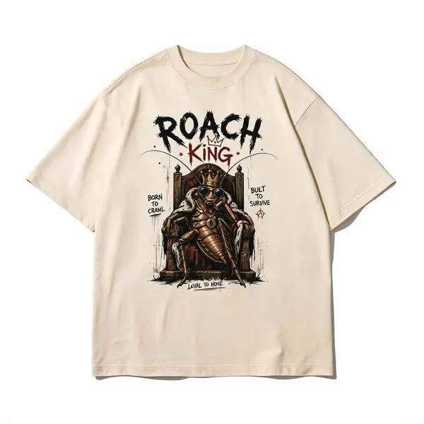 Scult_Cockroach_King_Oversized_T_Shirt_Ivory