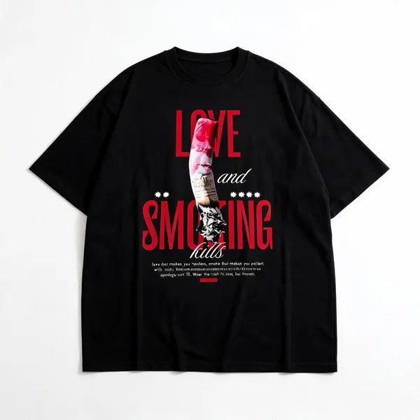 Scultove_And_Smiling_Oversized_T_Shirt_For_Men_Women_Black
