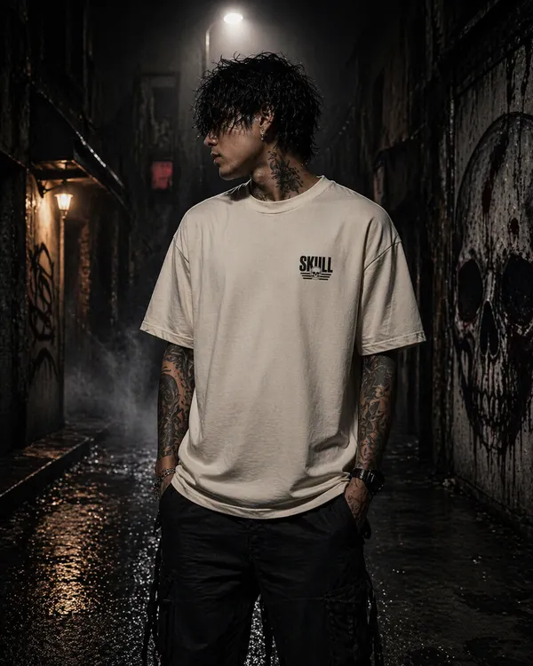 skull-printed-oversized-t-shirt-streetwear-back-graphic-tee-Off_White-XL