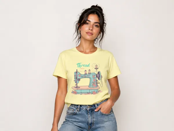 thread-bloom-floral-sewing-machine-graphic-women-s-t-shirt-soft-cotton-regular-fit-tee-Butter_Yellow-2XL