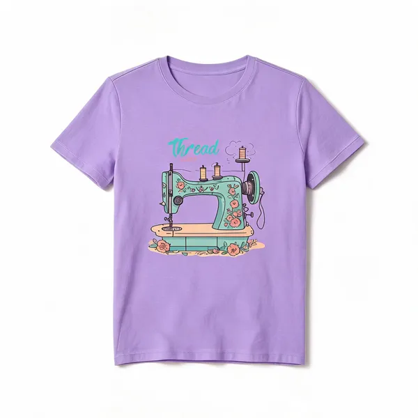 Thread_Bloom_Floral_Sewing_Machine_Graphic_Womens_T_Shirt_Soft_Cotton_Regular_Fit_Tee_Iris_Lavender