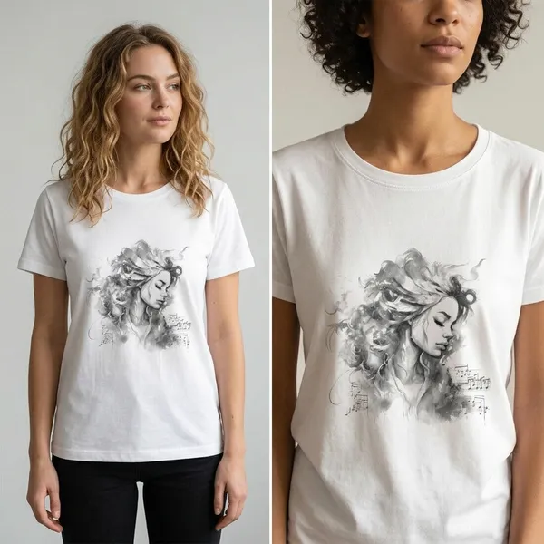 Womens_Curved_Fit_Graphic_T_Shirt_Artistic_Girl_Portrait_Print_Soft_Cotton_Aesthetic_Tee_White