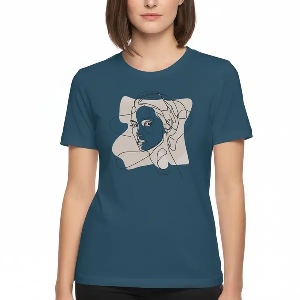 women-s-regular-fit-line-art-t-shirt-minimal-abstract-face-graphic-soft-cotton-aesthetic-tee-Navy_Blue-2XL