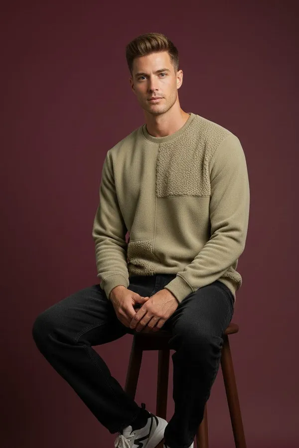 Olive_Green_Panelled_Sweatshirt