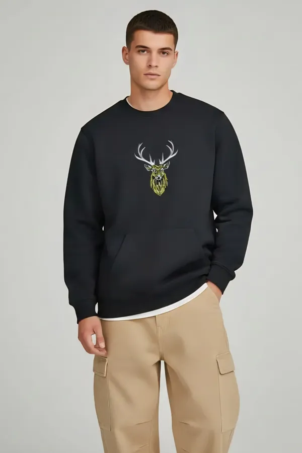 Deer_Embroidery_Sweat_Shirt