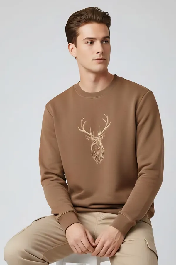 Deer_Embroidery_Sweat_Shirt