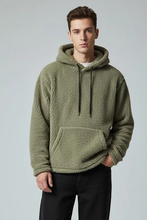 Olive_Sherpa_Pull_Over_Hoddie