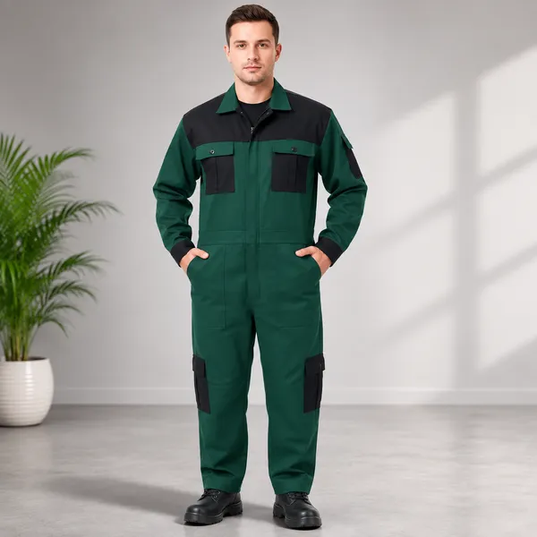 Green_And_Black_Premium_Cotton_Coverall_For_Men