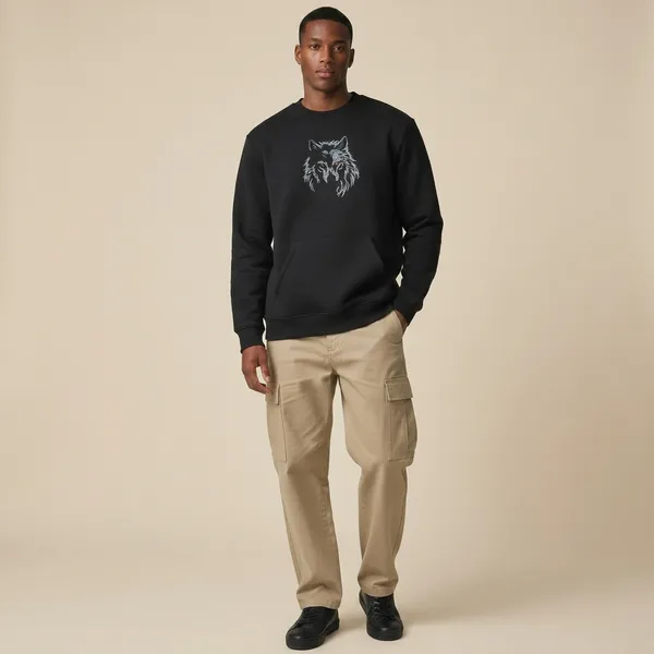 Black_Premium_Cotton_Sweatshirt_For_Men