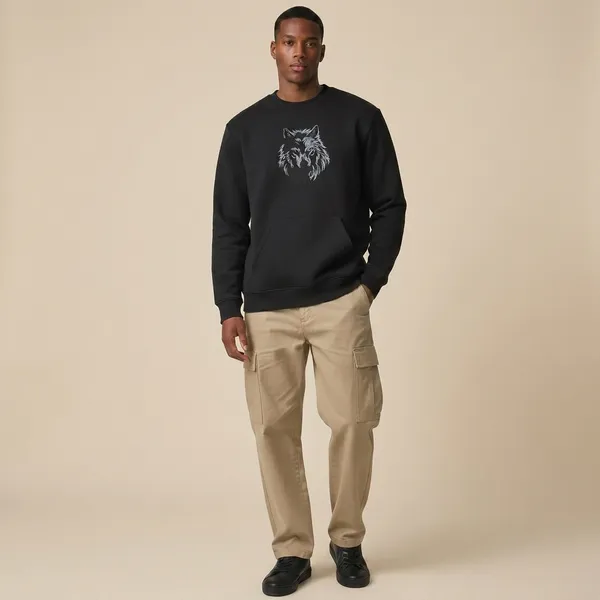 Black_Premium_Cotton_Sweatshirt_For_Men