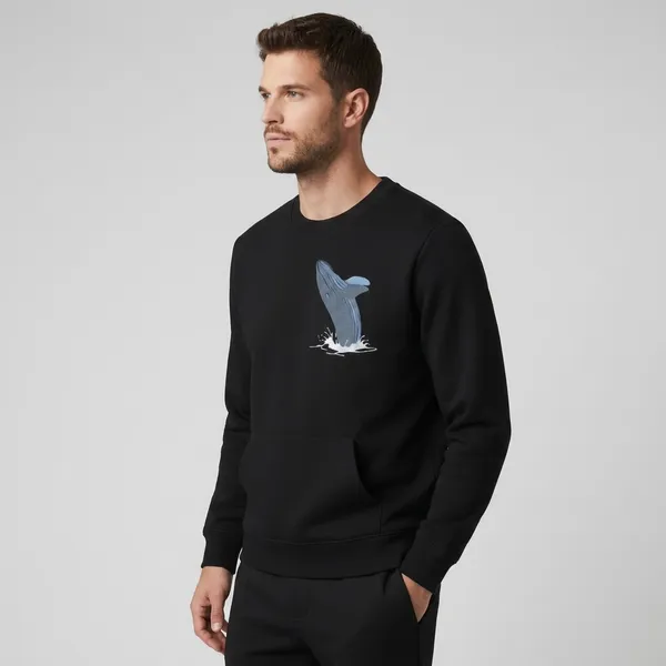 Black_Premium_Cotton_Sweatshirt_For_Men