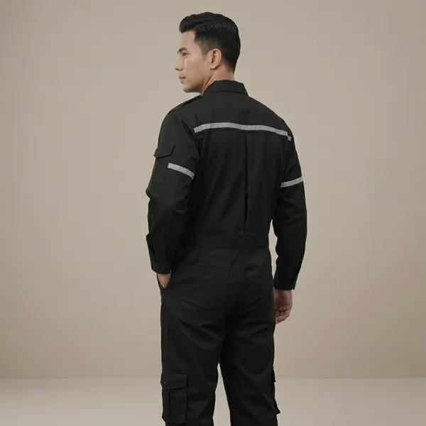 Black_Premium_Cotton_Coverall_For_Men