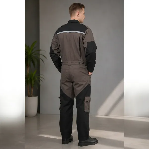 Black_And_Grey_Premium_Cotton_Coverall_For_Men