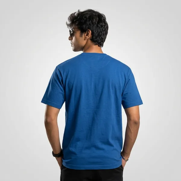 Blue_Premium_Cotton_T-Shirt_For_Men