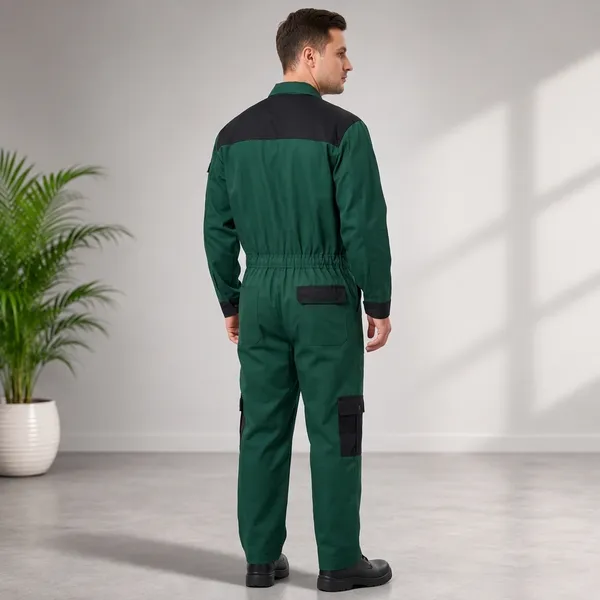 Green_And_Black_Premium_Cotton_Coverall_For_Men